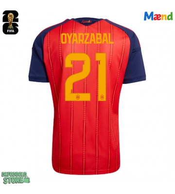 Spanien Mikel Oyarzabal #21 Replika Hjemmebanetrøje VM 2026 Kortærmet